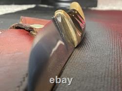 VINTAGE-Kershaw Model 1035, Moose Hunter Knife withLeather Sheath- COLLECTIBLE