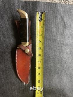 VINTAGE-Kershaw Model 1035, Moose Hunter Knife withLeather Sheath- COLLECTIBLE