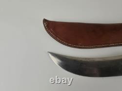 VINTAGE OLSEN KNIFE CO. GERMANY BUFFALO SKINNER 8 FIXED BLADE KNIFE With SHEATH