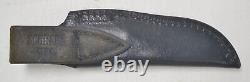 VINTAGE SCHRADE+ PH2 FIXED BLADE KNIFE with LEATHER SHEATH DUCKS UNLIMITED