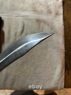 VINTAGE SHRADE 497 FIXED BLADE KNIFEwith original 49er SCHRADE SHEATH-POWNED