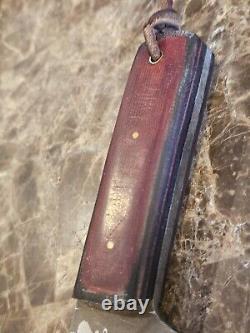 VINTAGE TBP GREAT SEAL OF THE STATE OF OKLAHOMA 1907 KNIFE & SHEATH Skinning