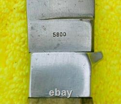 VINTAGE W. CLAUBERG SOLINGEN GERMANY 5800 BLADE KNIFE WITH SHEATH Est. 1930's