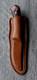 VINTAGE WESTERN W82 SKINNER USA withORIGINAL LEATHER SHEATH. POLISHED WOOD HANDLE