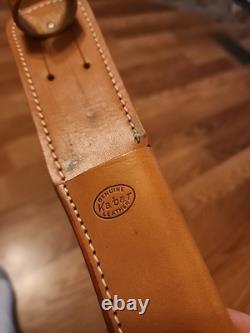 VTG 60's KA-BAR Knife 1208 Unsharpened & Un-used. Original Sheath & Box. USA