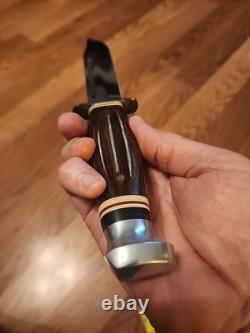 VTG 60's KA-BAR Knife 1208 Unsharpened & Un-used. Original Sheath & Box. USA