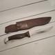 VTG CUTCO 1769 USA SERRATED SPORTSMAN HUNTING KNIFE with Leather Sheath Brown RARE