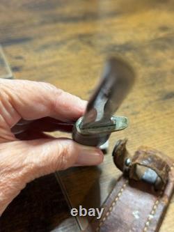 VTG Case 1940-1969 Fixed Blade Pig Sticker Stacked Leather OG Sheath EX Cond