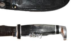 VTG Case XX 223-5 Stainless Steel Fixed Blade Knife with Leather Sheath 6 Dot 1974