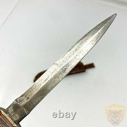 VTG Collectible Norge Fjellkniven, Hunting Fixed Blade Knife with Leather Sheath