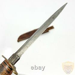 VTG Collectible Norge Fjellkniven, Hunting Fixed Blade Knife with Leather Sheath