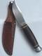 VTG HUBERTUS Knife Solingen Germany Leather Handle Hunting Knife Sheath Rostfrei