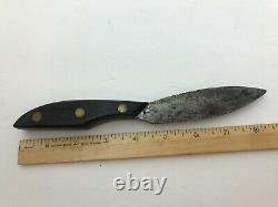 VTG Herters Murphy Belt Knife EUC Eliptical Blade Rosewood Handle Leather Sheath