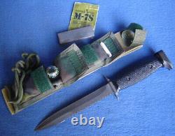 VTG. IMPERIAL SCHRADE M-7S MILITARY HUNTING CAMPING SURVIVAL KNIFE WithSHEATH USA