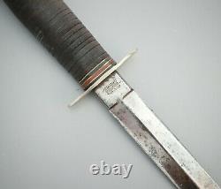 VTG Imperial Gudedge Cutlery Co. Sheffield England Stacked Leather Dagger Knife