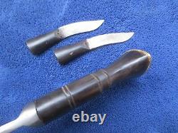 Very Nice Vintage Original Nepalese Gurkha Kukri Knife Dagger Set And Sheath