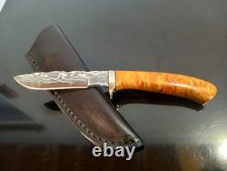 Very RARE'95 Rick Dunkerley- ABS Mastersmith Mosaic Damascus Hunter. MINT