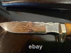 Very RARE'95 Rick Dunkerley- ABS Mastersmith Mosaic Damascus Hunter. MINT