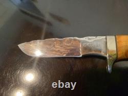 Very RARE'95 Rick Dunkerley- ABS Mastersmith Mosaic Damascus Hunter. MINT