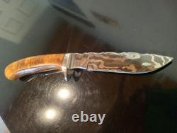 Very RARE'95 Rick Dunkerley- ABS Mastersmith Mosaic Damascus Hunter. MINT