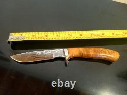 Very RARE'95 Rick Dunkerley- ABS Mastersmith Mosaic Damascus Hunter. MINT