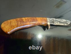 Very RARE'95 Rick Dunkerley- ABS Mastersmith Mosaic Damascus Hunter. MINT