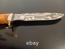 Very RARE'95 Rick Dunkerley- ABS Mastersmith Mosaic Damascus Hunter. MINT