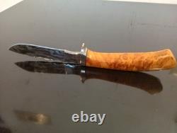 Very RARE'95 Rick Dunkerley- ABS Mastersmith Mosaic Damascus Hunter. MINT