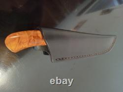 Very RARE'95 Rick Dunkerley- ABS Mastersmith Mosaic Damascus Hunter. MINT