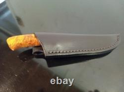 Very RARE'95 Rick Dunkerley- ABS Mastersmith Mosaic Damascus Hunter. MINT
