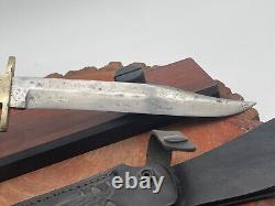 Very RARE Standard Cutlery Co Sheffield England Bowie knife stag handle-2950.24