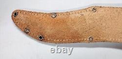 Vintage 11inch Hirsch Krone Sheath-solingen Fixed German Blade Knife Very Rare