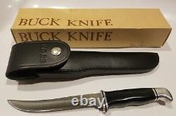 Vintage 121 Buck Knife And Sheath Original Box Paperwork Near Mint