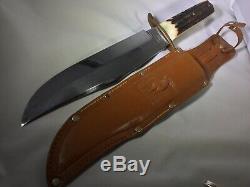 Vintage 13.5 Solingen German York Cutlery Stag Hunting Skinning Bowie Knife