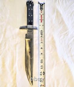 Vintage 14 Custom Fixed Blade Knife with leather sheath