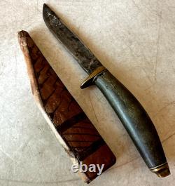 Vintage 1880's Sheffield Whitt Whitaker SPG High Carbon Hunting Knife RARE
