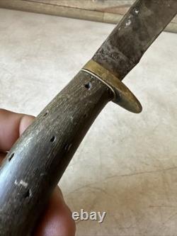 Vintage 1880's Sheffield Whitt Whitaker SPG High Carbon Hunting Knife RARE