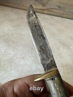 Vintage 1880's Sheffield Whitt Whitaker SPG High Carbon Hunting Knife RARE