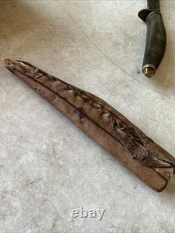 Vintage 1880's Sheffield Whitt Whitaker SPG High Carbon Hunting Knife RARE