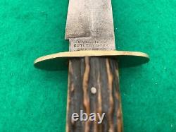 Vintage 1900's Cambridge Cutlery Works Sheffeild England Bowie Fight, Hunt Knife