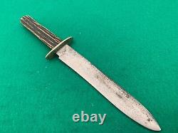 Vintage 1900's Cambridge Cutlery Works Sheffeild England Bowie Fight, Hunt Knife