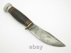 Vintage 1916 Pat Marbles Gladstone Woodcraft Knife Leather Fixed Hunting Blade