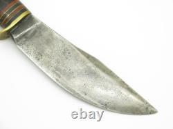 Vintage 1916 Pat Marbles Gladstone Woodcraft Knife Leather Fixed Hunting Blade