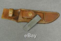 Vintage 1947-49 Handmade RANDALL Model 4 6 Hunting Knife Brown Button Sheath