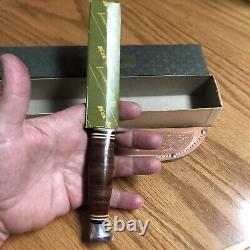 Vintage 1960's Kabar USA 1237 HUNTING KNIFE withSheath NEVER USED