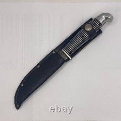Vintage 1960's Western F40 Black Beauty Boulder Co USA Fixed Blade Knife