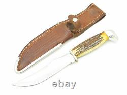 Vintage 1965-1969 Case XX USA 523-5 Fixed 5 Blade Stag Hunting Knife