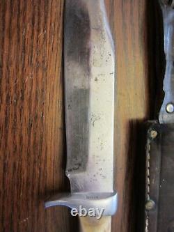 Vintage 1966 Puma Germany 6396 Original Bowie Knife w Sheath Fixed Blade Hunting