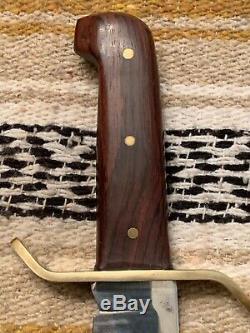 Vintage 1966 Western USA Pre-W49 V44 Marked BOWIE Hunting Knife WithSheath/Box NOS