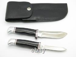 Vintage 1967-72 Inverted 2 Liner Buck Trophy Set 103 116 Fixed Hunting Knife